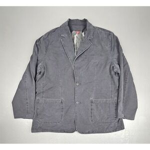 Vintage Mossimo Blazer Mens XL Gray Casual Sports Coat Jacket Camo Lined